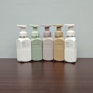 Bath & Body Works White Barn 5 Piece SUMMER NEUTRALS Foaming Hand Soap Bundle